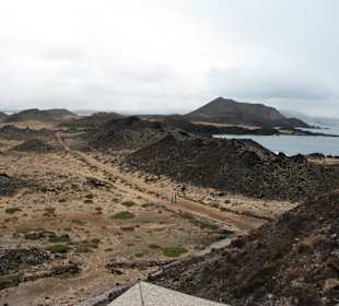 Blick vom Leuchtturm über die Insel