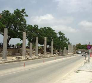 Rückblick zur Strasse entlang