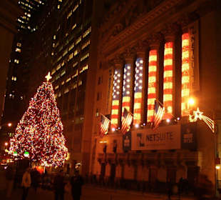 Wallstreet/ Börse zur Weihnachtszeit