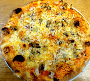 Die Pizza "Frutti di mare"