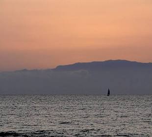 Playa de las Americas - zachód słońca.