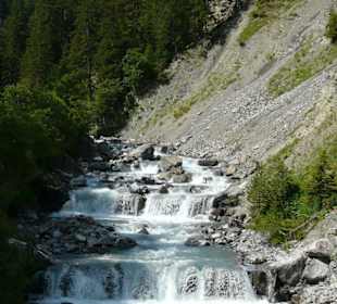 Langsam beginnt die Steigung