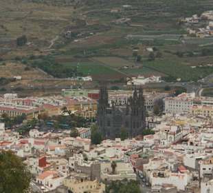 Ausblick vom Montana de Arucas auf die Kathedrale