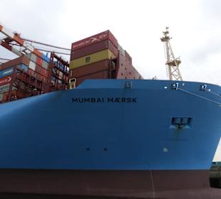 Hafenrundfahrt – vorbei an MUMBAI MAERSK
