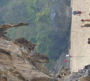 Kletterer auf Tonsai Bay