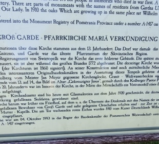 Info Tafel auf deutsch 