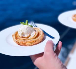 Flying buffet aboard the MY ONE