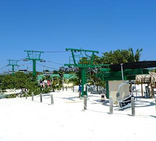 Ankunftsstelle des Sessellift am Mahogany Beach