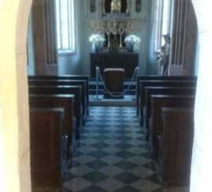 Blick in die Kapelle am Schloss