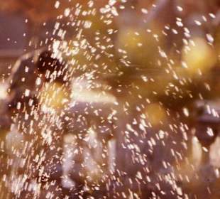 Wassertropfen aus der Fontäne