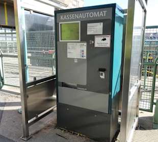 Kassenautomat an der Schachtschleuse