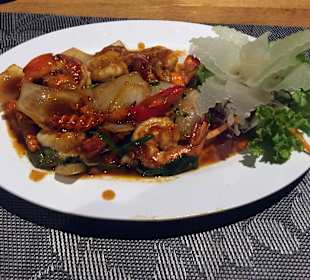 Köstliches Essen im Blue Mist