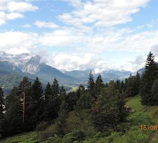 Panoramablick vom Wank