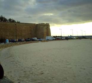 auch abends am Strand von Hammamet Zentrum
