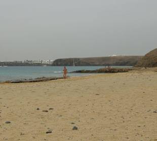 Blick von den Papagayos aufs Hotel