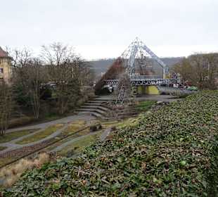 Rankpyramiden im ehemaligen Gartenschaugelände