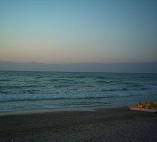 Strand am Abend. Sehr schön.