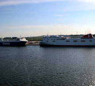 Liegeplätze der Fährlinien am Skandinavienkai 