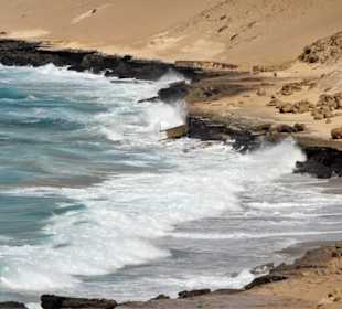 Blick auf die Westküste am Istmo de la Pared