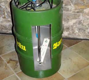 Schnitt durch ein Bierfass