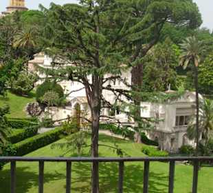 Blick aus dem Fenster.