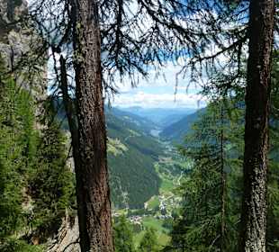 An der Gonnawand, Blick zurück ins Ultental