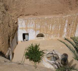 Die Bewohner lebten überwiegend in Höhlenwohnungen