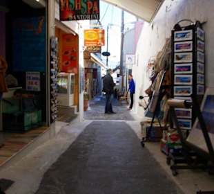 Santorin selbst im Bild Landschaft, Stadt