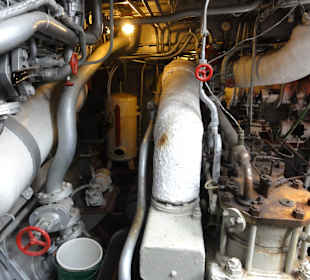 Maschine eines Schleppers