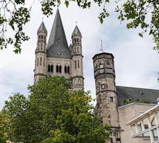 Das Kölner Handwerkerhaus mit Groß St. Martin