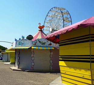 Der Platz noch geschlossen