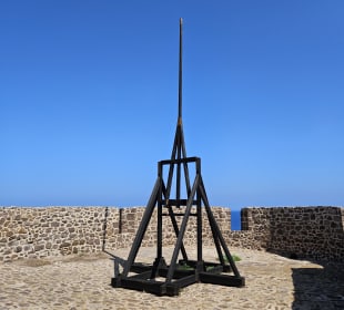 Ausgestellte Geräte auf der Burg