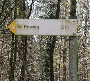 Wegweiser Förstersteig