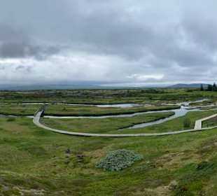 Überblick über den Thingvellir Nationalpark