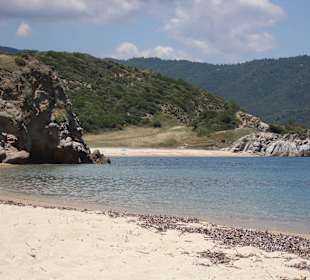 Einsame Bucht in Sarti