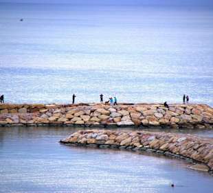 Hafen im März Sonntags