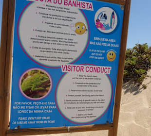 Chamäleon-Hinweisschild