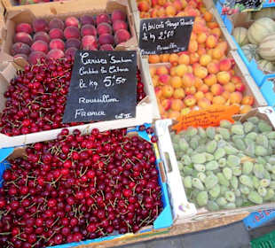 Impressionen vom Rundgang über den Markt von Thuir