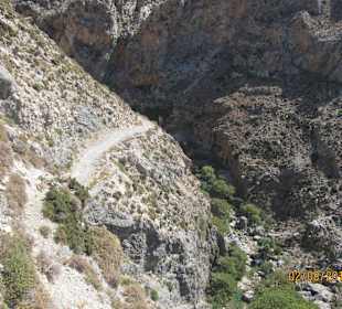 Fahrradweg in der Schlucht?!