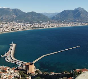 Blick von der Burg in Alanya