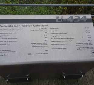 Die technischen Daten des Museums-U-Bootes