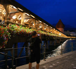 Kapellbrücke bei Nacht