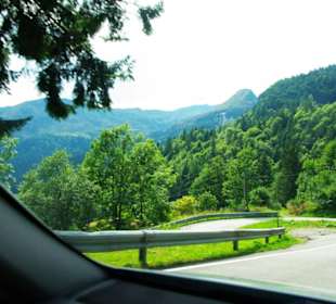 Die Serpentinen im Blickfeld