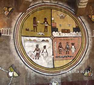 Ind. Wandmalerei im Wachturm