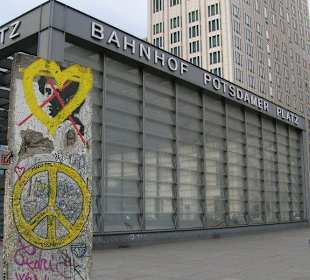 Pezzo del muro a Postdamer Platz