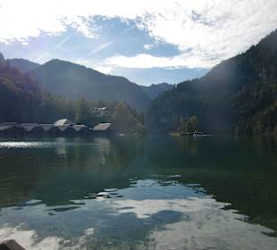 Biergartenblick auf Königssee