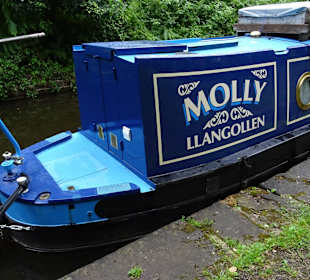 Haus Narrow Boat im Hafen von Trevor