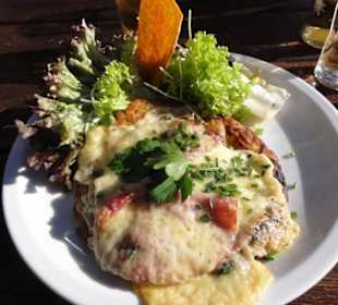 Rösti mit Schinken und Bergkäse