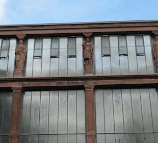 Blick zu den Schauhäusern im Botanischen Garten