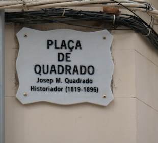 Bei der Plaça de Quadrado in Palma